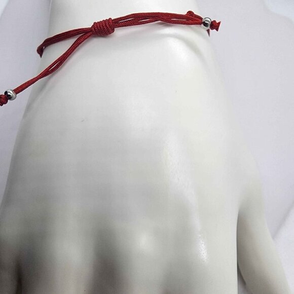 Lucky Glow – White Opal Elephant on Red String Bracelet - Picture 3 of 3